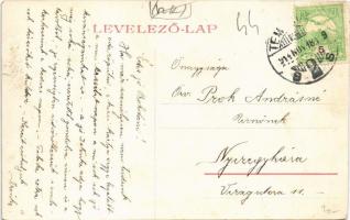 1914 Temesvár, Timisoara; Görög keleti szerb templom, utca, Adler Ignácz, Csendes és Fischer, Klug J...