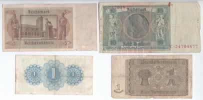 Vegyes 8db-os német és osztrák bankjegy tétel T:III,III-
Mixed 8pcs of German and Austrian banknote...