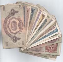 83db-os vegyes korona-pengő bankjegy tétel T:III-IV