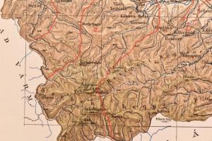 1897 Magyarország kézi atlasza. 75 térkép. Tervezte Gönczy Pál. Szövegét írta: Dr. Thirring Gusztáv....