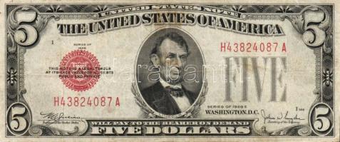 USA/United States Note 1928E 5$ T:III