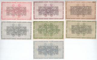 1946. 10.000 - 10.000.000AP (7xklf) 50.000AP sorszámozott és sorszám nélküli változatokban T:II,II-