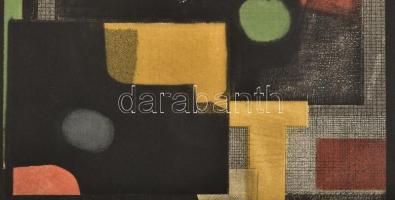 André Minaux (1923-1986): Ablak a világra (cím nélkül). Rézkarc, papír, jelzett. Művészpéldány E.A. ...