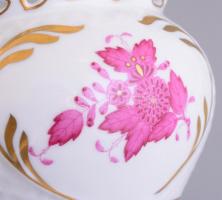 Herendi Apponyi mintás kaspó, kézzel festett, jelzett, hibátlan m: 9 cm, d: 12 cm