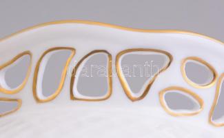 Herendi Apponyi mintás kaspó, kézzel festett, jelzett, hibátlan m: 9 cm, d: 12 cm