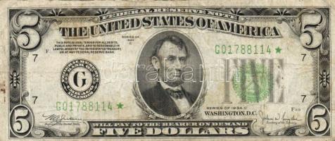 USA/Federal Reserve Note 1934C 5$ T:III