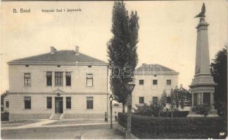 Brod, Bosanski Brod; Kotarski Sud i Spomenik / district court, monument (Rb)