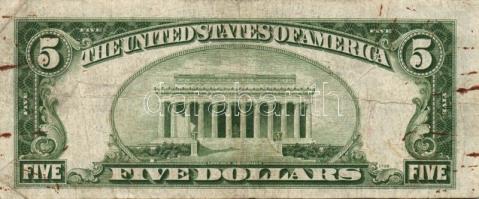 USA/Federal Reserve Note 1934C 5$ T:III
