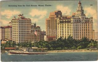 1942 Miami (Florida), returning from the gulf stream, ship (EK)