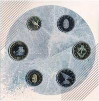 2018. 5Ft-200Ft (6xklf) "Pengék a jégen" forgalmi sor dísztokos szettben + 50Ft "Jégk...