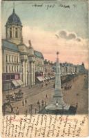 1905 Arad, Andrássy tér, üzletek / square, shops (fl)