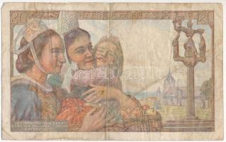 Franciaország 1939. 10Fr + 1940. 20Fr + 1942. 20Fr T:III,III-
France 1939. 10 Francs + 1940. 20 Fra...