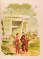 Kerek egy esztendő 1956. Szerk.: Enczi Endre, Domokos Mátyás. Bp.,1955, Ifjúsági. Kiadói kopott illu...