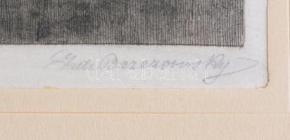 Grete Brzezowsky (?-?), működött Bécsben a XX. sz. első felében: Mediterrán város (olvashatalan címm...