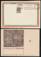 130 db emlék- és alkalmi bélyegzés, alkalmi levelezőlapokon és kivágásokon 1938-tól