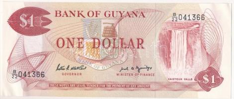 Guyana 1989. 1$ T:I-,II gyűrődések Guyana 1989. 1 Dollar  C:AU,XF creases Krause 21