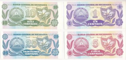 Nicaragua 1991. 1c + 5c + 10c + 25c T:I
Nicaragua 1991. 1 Centavo + 5 Centavos + 10 Centavos + 25 C...
