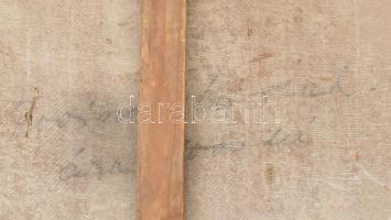 Balla Béla (1882-1965): Tóparti fények. Olaj, karton. Jelezve balra lent (halványan). Hátoldalán fel...