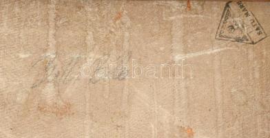 Balla Béla (1882-1965): Tóparti fények. Olaj, karton. Jelezve balra lent (halványan). Hátoldalán fel...