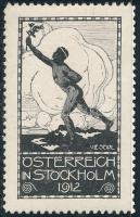 1912 Stockholm 1912 Olimpia osztrák levélzárója