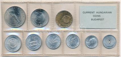 1981. 2f-10Ft (9xklf) érmés forgalmi sor fóliatokban T:1