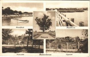 Balatonkenese, strandfürdő, mentőcsónak, Rákóczi fa, Hajóállomás, park, táj (EK)