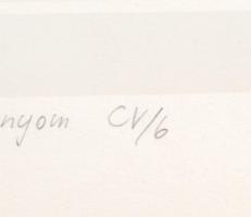 Kocsis Imre (1940-2015): Páris, az én Bakonyom, 1977. Szitanyomat, papír, jelzett. Számozott: CV/6. ...