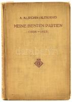 A. Aljechin: Meine beste Partien (1908-1923) Berlin, 1929. Walter de Gruyter. Kiadói, enyhén s érült vászonkötésben. Sakk. / In slightly damaged linen binding. Chess.