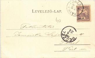 1900 Tátra, Magas-Tátra, Vysoké Tatry; Zerge szálló a Tarpatak-völgyben. Schmidt Edgar kiadása / Kol...