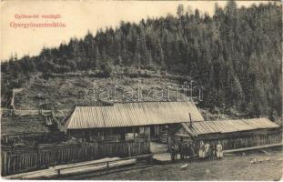 1911 Gyergyószentmiklós, Gheorgheni; Gyilkos-tói vendéglő. Kossuth nyomda kiadása / restaurant near Lacul Rosu (EK)