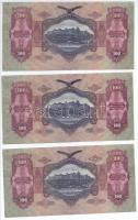 1930. 100P (3x sorszámkövető) T:II nyomdai papírránc Adamo P17