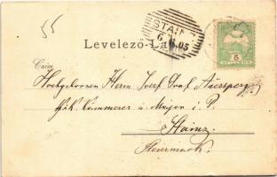 1905 Köpcsény, Kopcany, Kittsee; Dr. Batthyány-Strattmann László herceg kastélya / castle