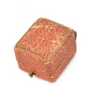 Zirner Zsigmond és Társa ékszerész Budapest Váci utca régi ékszeres doboz, jelzett, sérülésekkel, 4×...