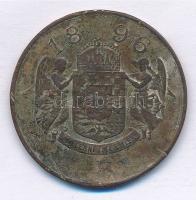 1896. "Hermann Lajos Úri és Női Divatáruháza Budapest Andrássy út 74. / 1896" kétoldalas B...