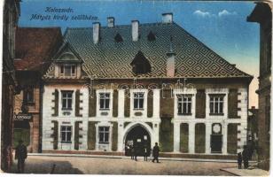 1917 Kolozsvár, Cluj; Mátyás király szülőháza, üzlet / birthplace of Matthias Corvinus, shop (EB)