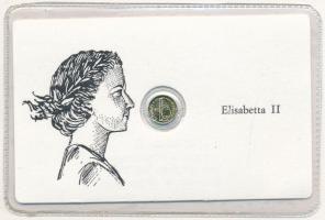 DN II. Erzsébet jelzetlen modern mini Au pénz, lezárt, eredeti műanyag tokban (0.333/10mm) T:1 patina ND Elizabeth II modern mini Au coin without hallmark, in sealed plastic case (0.333/10mm) C:UNC patina
