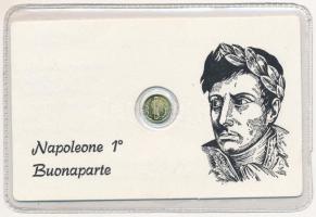 DN Bonaparte Napóleon jelzetlen modern mini Au pénz, lezárt, eredeti műanyag tokban (0.333/10mm) T:1 patina ND Napoleon Bonaparte modern mini Au coin without hallmark, in sealed plastic case (0.333/10mm) C:UNC patina