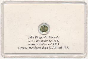 DN "John Fitzgerald Kennedy" jelzetlen modern mini Au pénz, lezárt, eredeti műanyag tokban...