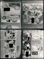 cca 1960-1970 23 db újságokból fényképezett pornográf fotók 9x12 cm