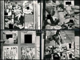 cca 1960-1970 23 db újságokból fényképezett pornográf fotók 9x12 cm