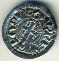 I.László 1077-95. Denár Ag ÉH.15 hátoldalon előlapi negatív veret T:1-