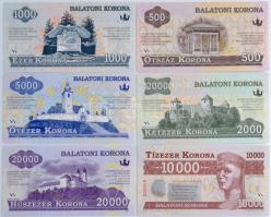 2012. 500 Balatoni Korona + 1000 Balatoni Korona + 2000 Balatoni Korona + 5000 Balatoni Korona + 10....