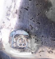 Antik ezüst (Ag) gyertyatartó párban. Bécs, 1861. Jelzett, mesterjegyes (CSS) Ifj. Christian Sander....