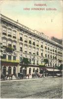 1909 Budapest VIII. Pannónia szálloda, étterem és kávéház. Rákóczi út 5. (Rb)