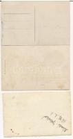3 db RÉGI cseh fotó képeslap / 3 pre-1945 Czech photo postcards