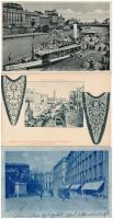 6 db RÉGI külföldi város képeslap / 6 pre-1945 European town-view postcards: Rohitsch-Sauerbrunn, Napoli, Venezia, Boghari, Sanremo, Wien