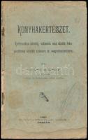 Szász József: Konyhakertészet. Kertmunkás iksolák, valamint más alsóbb foku gazdasági iskolák számára és magánhasználatra. Torda, 1903, Ny. Füssy és Sztujpár (ezelőtt Harmath J.), 36+4 p. Korabeli reklámokkal, közte Gróf Csáky L. Vasgyárai, Prakfalu (Szepes) árjegyzékével. Kiadói szakadt papírkötésben, tulajdonosi bejegyzéssel, ceruzás jegyzettel, bejelölésekkel, foltos, megviselt állapotban,