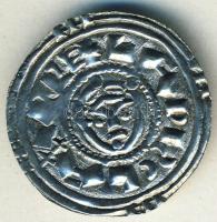 I.László 1077-95. Denár Ag ÉH.19 hátlapon részleges előlapi veret T:2-/2