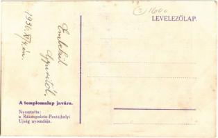 Budapest XV. Rákospalota, Új evangélikus templom 1936. Erős várunk az Úr Isten, segélylap