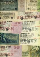 Német Birodalom 1890-1945. több, mint 500db bankjegy, benne Császárság, Weimari Köztársaság, 3. Biro...